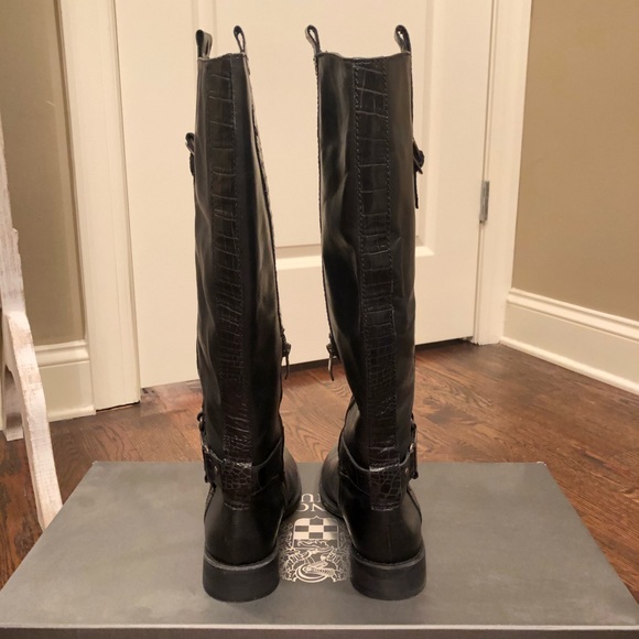 Vince Camuto Black Riding Boots - Picture 5 of 7